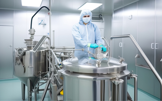 製造する様子
